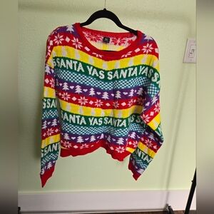 ViVI Colorful Holiday Crew Neck Sweater